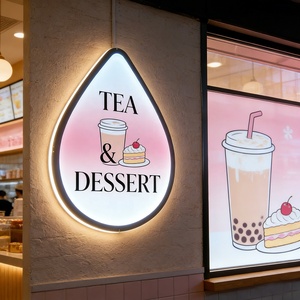 Free Design Custom Logo Lightbox Sign Ultra-Thin Acrylic Business LED LightBox Sign for Shop Wall Decor - Product Image 2