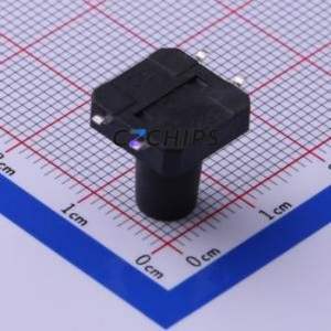 TS-1103S-B-S Tactile Switch SMD-4P,12x12mm Switch Single Pole Single Throw Round Button 1.6N Vertical Mount - Product Image 2