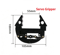 Support de servo MG995/996, pièce de connexion de servo, support de cardan, kit de robot mobile mécanique à deux degrés de liberté