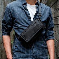 Lichte crossbody portemonnee met opdruk, waterdicht, voor telefoon, pasjes en reisgebruik, schoudertas, borstas, heuptasje