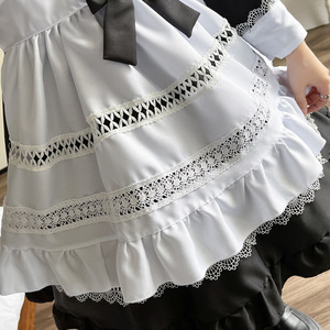 British Style Long Sleeve Maid Outfit Black Polyester Cosplay Costume For Anime Role Play 14 Years Up - Product Image 4