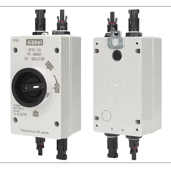 Si&hel Photovoltaic DC Isolator Switch GF51 Solar Outdoor IP66 1000VDC 16A/25A/32A 4P 50Hz Waterproof Disconnect Switch