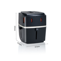 Foxcan PD35W chargeur rapide adaptateur multi-prises électrique 2A2C prise de voyage universelle internationale adaptateur de voyage USB pour ordinateur portable