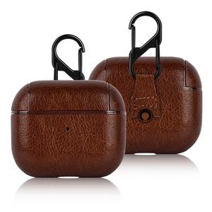 Estuche de Cuero PU de Diseño de Lujo para Auriculares, Tipo Negocios, para AirPod Pro <span class=keywords><strong>2</strong></span> 3 4, Funda Personalizada, <span class=keywords><strong>Mini</strong></span> Estuche de Cuero para <span class=keywords><strong>AirPods</strong></span> - Product Image 6