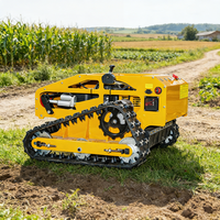 Livraison Gratuite Tondeuse à Gazon Robotisée Intelligente Sans Fil à Chenilles avec GPS et Largeur de Coupe de 1000 mm