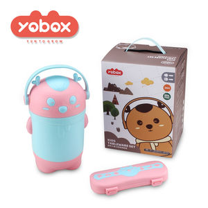 Fiambrera portátil <span class=keywords><strong>de</strong></span> acero inoxidable con asas para alimentación <span class=keywords><strong>de</strong></span> bebé, caja <span class=keywords><strong>de</strong></span> almuerzo <span class=keywords><strong>de</strong></span> metal 304 con aislamiento, tarro <span class=keywords><strong>de</strong></span> comida con tapas para niños - Product Image 3