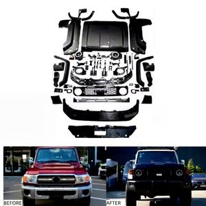 Kit de Parachoques Delantero de Accesorios para Coche YBJ para <span class=keywords><strong>Land</strong></span> <span class=keywords><strong>Cruiser</strong></span> Serie 70 2007-2021 Actualización a 2024-2027 LC76 FJ79 Facelift Kit de Carrocería LC79 - Product Image 1