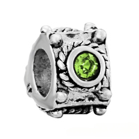 Alliage de strass vert perle entretoise cristal pomme perlée étoile anneau perles en vrac bricolage femmes bracelet accessoires grand trou perles