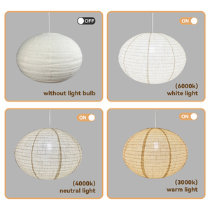 Nicro nuovo Design personalizzato paralume <span class=keywords><strong>classico</strong></span> rotondo fatto a mano da <span class=keywords><strong>soggiorno</strong></span> in lino naturale appeso decorazione per la casa - Product Image 6