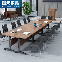 XTZDZ-006 table de conférence moderne luxueuse ensemble bureau de direction et chaise en mélamine pour réunion et travail de bureau