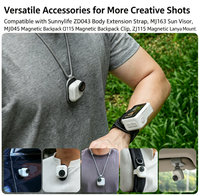 Sunnylife Insta360 GO Ultra – sangle magnétique à dégagement rapide, bracelet réglable, ensemble de sangles en velcro