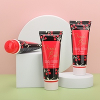 Tube rond compressible en plastique vide de 75 ml personnalisable pour gel de massage, gel douche, lait corporel, emballage cosmétique