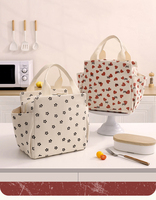 Sac isotherme de grande capacité, écologique, portable, pour 2 personnes, en velours côtelé épais, avec doublure en aluminium, fermeture éclair haute qualité