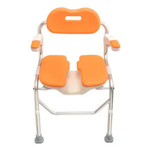 Hot sale folding Anti-Slip aluminum seniors disabled shower chair bath chair for the elderly