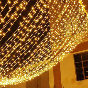 Không thấm nước ngoài trời nhà 10m 20M 30M 50M <span class=keywords><strong>LED</strong></span> Rèm Cổ Tích chuỗi đèn đám cưới bên lễ hội Cây giáng sinh trang trí ánh sáng - Product Image 2