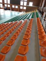 Siège de tribune à dossier haut, sièges de stade de football, HDPE durable, chaises en plastique toutes saisons, tribune