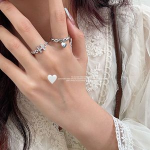 Yinruitai S925 Sterling Silver Geometric <b>Open</b> <b>Ring</b> Women's Everyday Wear Fine Jewelry - Product Image 3
