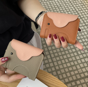 Nouveau Porte-cartes élégant en cuir véritable Togo pour femme 2026, avec porte-permis de conduire et multiples fentes pour cartes - Product Image 2