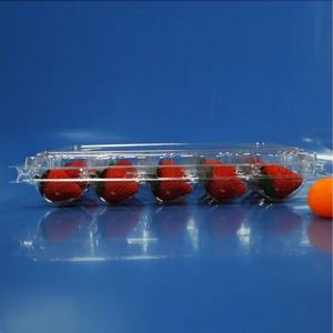 Blíster transparente desechable PET, caja de frutas, bandeja de plástico, embalaje para fresa - Product Image 1