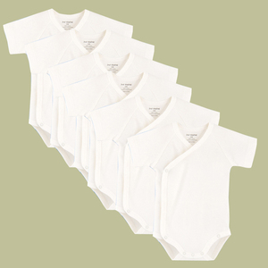 Tutine in Cotone 100% Biologico per Neonati 0-3-12-36M, Morbide Unisex Estive con <span class=keywords><strong>Maniche</strong></span> Corte, Alta Elasticità e Asciugatura Rapida - Product Image 1