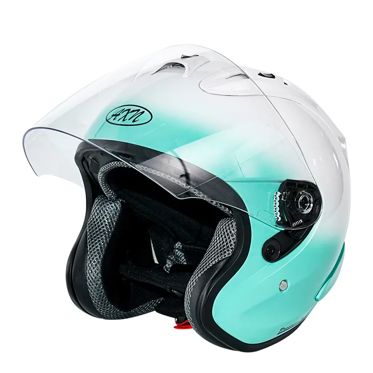 Nokta toptan kask motosiklet yüksek kalite OEM ODM açık yüz özel motosiklet kask yetişkinler için 3/4 sn kask motosiklet