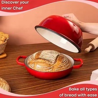 Dutch Oven Gusseisen Brot Backen Hochwertige Antihaft emaillierte 26cm kommerzielle Brot pfannen mit Deckel