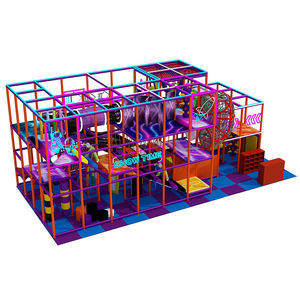 Équipement d'aire de jeux intérieure de qualité commerciale pour les tout-petits Toboggan en plastique souple et pont de corde coloré Panneaux de jeu Modèle pour enfants - Product Image 5