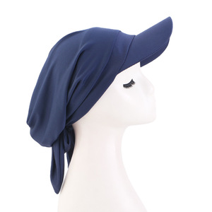 <span class=keywords><strong>Casquette</strong></span> Hijab Sportive Musulmane avec Visière Pare-Soleil Séchage Rapide Protection Anti-UV Turban Foulard de Baseball Modeste pour Femme - Product Image 2