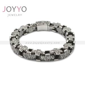 Bracelet pour hommes, bijou Vintage, accessoires de bijouterie, chaîne épaisse, en acier inoxydable, Style Punk, Cool, offre spéciale, 2022 - Product Image 2