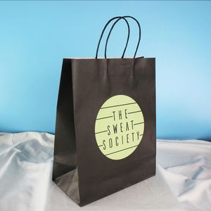 Wholesale Custom Eco-Friendly Biodegradable Bakery Brown Kraft Paper Bags with Handle for Food Packaging Cakes Personalized Logo - Product Image 4