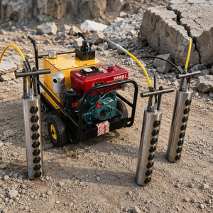 Pistón Hidráulico para Partir Rocas en Canteras de Granito y Mármol |   Máquina para Partir Rocas con Gasolina, No Explosiva | Rompedor de Rocas en Venta - Product Image 3