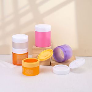 Cosmetic 100ml PET Wide Mouth <b>Plastic</b> Bottle With Screw Cap Cylinder Shape For Cream <b>Packaging</b> Wholesale - Product Image 3