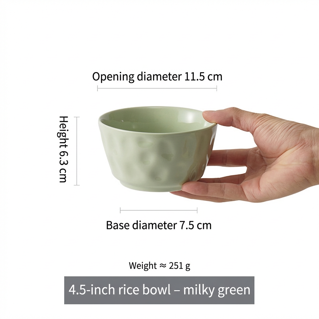 Bol à riz 45 pouces-vert crème