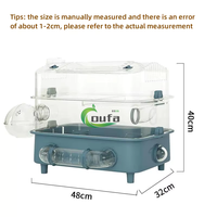 Cage de Luxe Spacieuse en Plastique Écologique pour Hamster, Ensemble Complet Villa Géante Ours Doré, Fournitures pour Petits Animaux