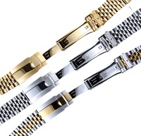 Correa de Lujo de 20 mm para Hombre Estilo Jubilee con Eslabones de Tornillo OEM, Brazalete de Acero Inoxidable 316L para Reloj ROLEX Daytona, Water Ghost, GMT, Submariner