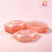 Pot cosmétique en plastique ABS/PP de 60g au design unique en forme de lèvres pour baume à lèvres, masque à lèvres, emballage beauté