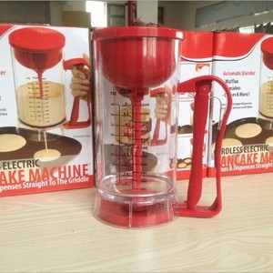 Distributeur <span class=keywords><strong>de</strong></span> pâte à crêpes Beeman, mélangeur <span class=keywords><strong>de</strong></span> pâte à cupcakes électrique sans fil, machine à gaufres alimentée par batterie pour cupcakes - Product Image 3