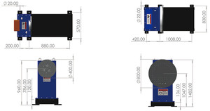 L型单轴旋转工作台，带PLC控制和伺服驱动，用于定制非标机械适配器连接器焊接 - Product Image 3