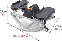 Appareil de fitness portable en acier pour exercices latéraux, affichage numérique, suivi du temps, pour jambes, fessiers et abdominaux