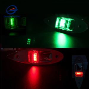 Chính Hãng Marine New Chống Nước 12V Du Thuyền Marine Thuyền LED Light Side Bow Tear Drop Đèn Điều Hướng - Product Image 5