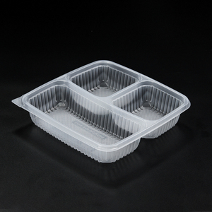 Disposable 3 Compartment Noodle Salad Takeaway Plastic Meal Prep Food <b>Containers</b> PP Material Oven/Microwave/Fridge/Freezer - Product Image 4