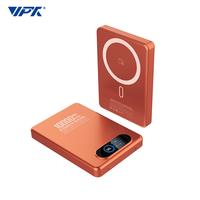 Power Bank Magnetik 10000mAh dengan Bodi Tipis 11.5mm, Layar TFT, Pengisian Daya Nirkabel 15W, Pengisian Cepat PD 20W, dan Baterai Semi-Solid