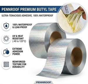Ruban en aluminium butyle super résistant et imperméable, idéal pour les toitures en acier, les réparations <span class=keywords><strong>de</strong></span> fuites <span class=keywords><strong>de</strong></span> gouttières et les patchs. - Product Image 2