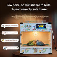 ECOmini Couveuse Intelligente pour Perroquets, Boîte d'Isolation à Température et Humidité Constantes pour Nourrissons d'Oiseaux, avec Tiroir de Nettoyage Amovible