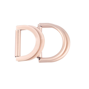 Metal Double D-Shaped Buckle Alloy Adjustable Belt Rings D-Ring For Coats Trench Belts Simple Elegant Design - Product Image 1