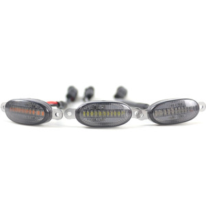 Autodragons 4x Feux de jour LED fumés blanc ambre pour calandre avant style F150 Raptor, éclairage de calandre LED DRL - Product Image 3