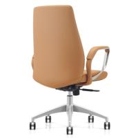Chaise de bureau pivotante commerciale haut de gamme à dossier bas chaise de bureau ergonomique en cuir de luxe