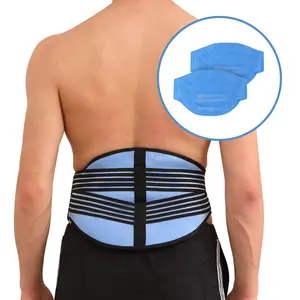 Paquete de hielo de gel para aliviar el dolor de espalda Terapia de frío caliente Alivio de la envoltura de la espalda inferior para Lumbar inferior