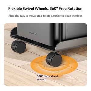 Soporte telescópico para torre <span class=keywords><strong>de</strong></span> <span class=keywords><strong>ordenador</strong></span> <span class=keywords><strong>de</strong></span> sobremesa, bandeja para chasis con ruedas, estante ajustable en altura, diseño sencillo, plástico ligero <span class=keywords><strong>de</strong></span> lujo - Product Image 4