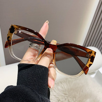 Lunettes yeux de chat photochromiques femmes hommes Anti rayons bleus lunettes grand cadre lunettes décolorées lunettes